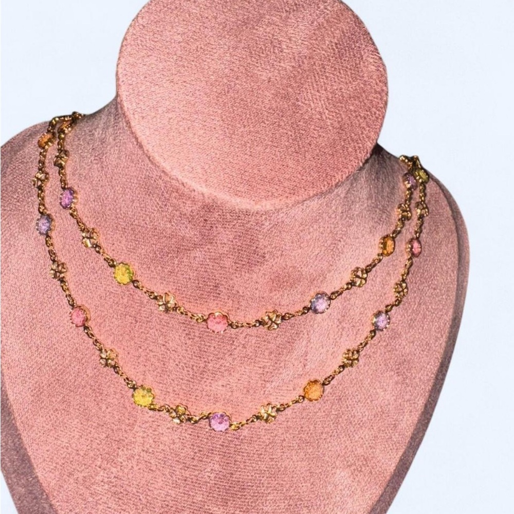 Elegant Gold and Multicolor Necklace